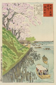 Sumida-elven av Kobayashi Kiyochika