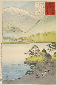 Yumotos svovelkilde, Nikkō av Kobayashi Kiyochika