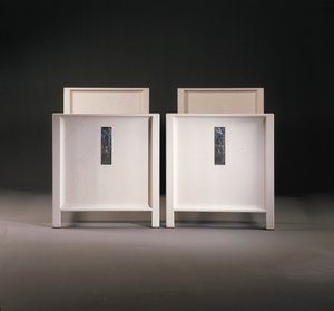 Et par Wiener Werkstatte enkeltsenger, ca. 1904 (malt tre) av Koloman Moser