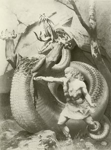 Siegfried, akt II scene vi (gravyr) av Konrad Dielitz