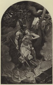 Wotans farvel til Brunhild (fotogravyr) av Konrad Dielitz