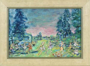 Scenedesign for balletten Corsair av A. Adam, 1914 av Konstantin Alekseevich Korovin