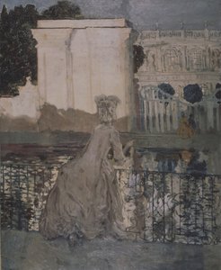 Dame ved dammen av Konstantin Andreevic Somov
