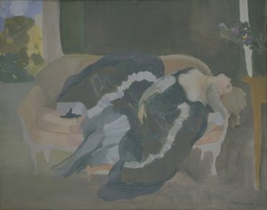 Sovende ung kvinne av Konstantin Andreevic Somov