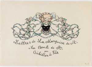 Miniatyrbilde fra Le Livre de la Marquise, 1907. av Konstantin Andreevic Somov
