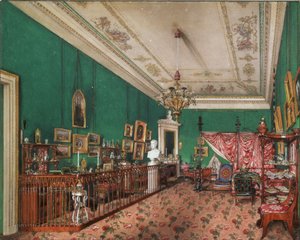 Interiør av Vinterpalasset. Soverommet til storprinsesse Maria Nikolayevna, 1837