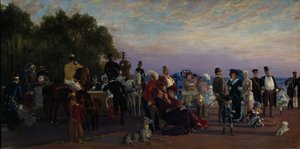 På øya Strelka, 1870-tallet av Konstantin Apollonovich Savitsky