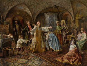 Blind manns bløff. av Konstantin Egorovich Makovsky