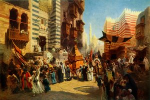 Return of the Holy Carpet fra Mekka til Kairo, 1876, 1965. av Konstantin Egorovich Makovsky