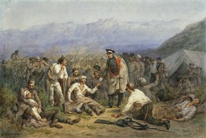 Etter slaget. Scene fra Krim-krigen av Konstantin Nikolaevich Filippov