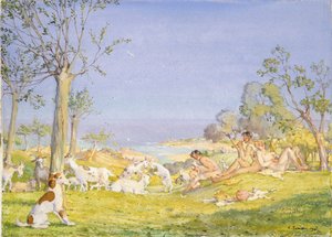 Landskap med hyrder og geiter, 1931