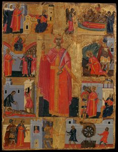 St. Katarina og scener fra livet hennes av Konstantinos Tzanes