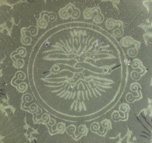 Skål med traner og skyer, ca.1150-1200 av Korean School