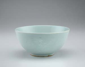 Skål med blomsterspraydekor i relieff, 1800-tallet av Korean School