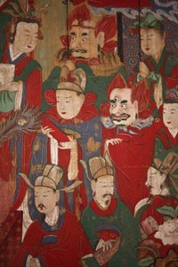 Byeonseong, den sjette kongen av helvete (detalj), 1798 av Korean School