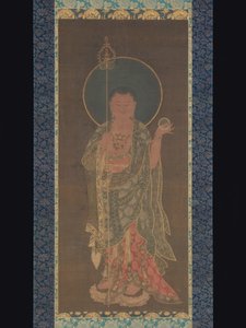 Hengende rulle av Kshitigarbha, 1300-50 av Korean School