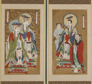 Prosessscene, Choson-dynastiet (farge på papir og silke)