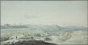 Utsikt over Konstantinogorsk festning fra fjellet Mashuk, 1805