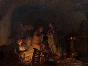 Leonora Christina strippet og søkt av tjenere til dronning Sofie Amalie, 1888.