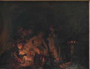 Leonora Christina undersøkes i fengsel av Kristian Zahrtmann