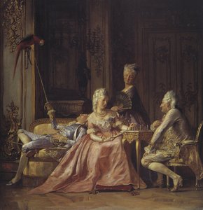 Scene fra hoffet til Christian VII av Danmark