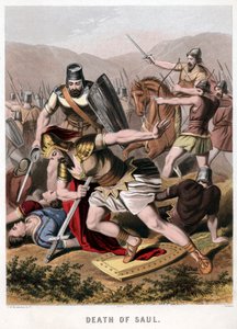 Saul og hans rustningsbærers død i kamp med filistrene, 1870