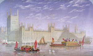 The Palace of Westminster, London, c1850