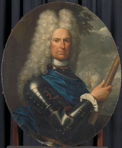 Portrett av kontreadmiral Arent van Buren av Krzyztof (1659-1729) Lubieniecki