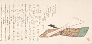 Bachi-plektrum brukt til å spille Shamisen, 1800-tallet.