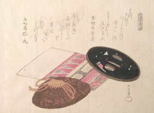 Tsuba sverdvakt og vesker, 1800-tallet. av Kubo Shunman