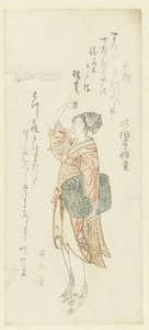 En Fisher-kvinne av Kubota Shunman (attributed to)