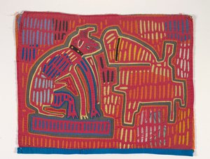 Skjortepanel (mola), ca. 1950 (påført bomull)