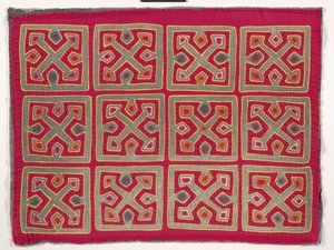 Skjortepanel (mola), ca. 1950 (påført bomull)