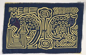 Skjortepanel (mola), ca. 1950 (påført bomull) av Kuna Indian Culture
