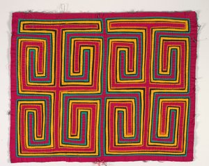 Skjortepanel (mola), ca. 1950 (påført bomull) av Kuna Indian Culture