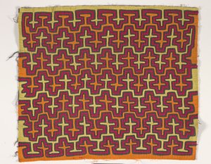 Skjortepanel (mola), ca. 1950 (påført bomull) av Kuna Indian Culture