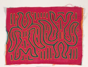 Skjortepanel (mola), ca. 1950 (påført bomull) av Kuna Indian Culture