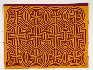 Skjortepanel (mola), ca. 1950 (påført bomull) av Kuna Indian Culture