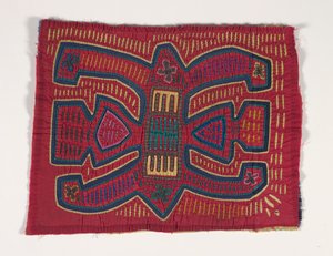 Skjortepanel (mola) (påført bomull) av Kuna Indian Culture