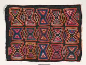 Skjortepanel (mola) (påført bomull) av Kuna Indian Culture