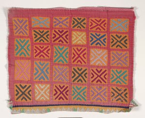 Skjortepanel (mola) (påført bomull) av Kuna Indian Culture
