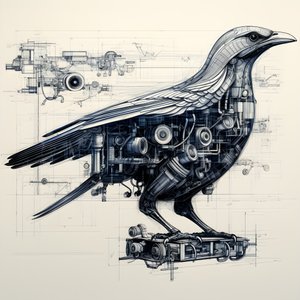 Steam mekaniske fugletegninger fra Da Vinci 4