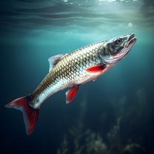 En snoek, en fiskeart, ble fanget på en fiskesnøre 1
