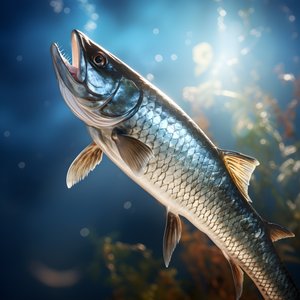En snoek, en type fisk, ble fanget på en fiskesnøre 2