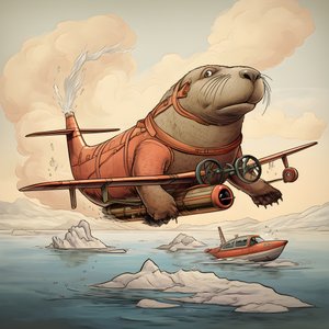 En hvalross flyr et fly 4