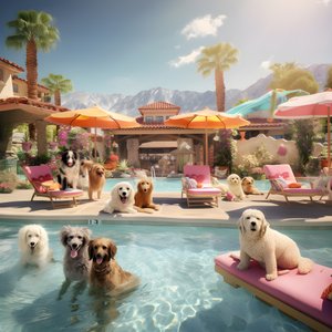 Hundebassengfest i Palm Springs 3