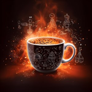 "Kaffe + vitenskap = energi" 2