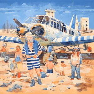 Å sitte på flyet, stakkars dyr, sandfjell i det fjerne 1