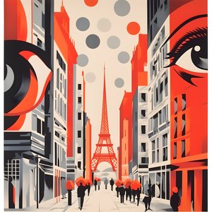 Reklameplakat, Paris, Frankrike 4