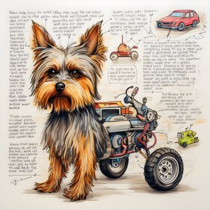 en forklaring på en mekanisk yorkie-hund 1